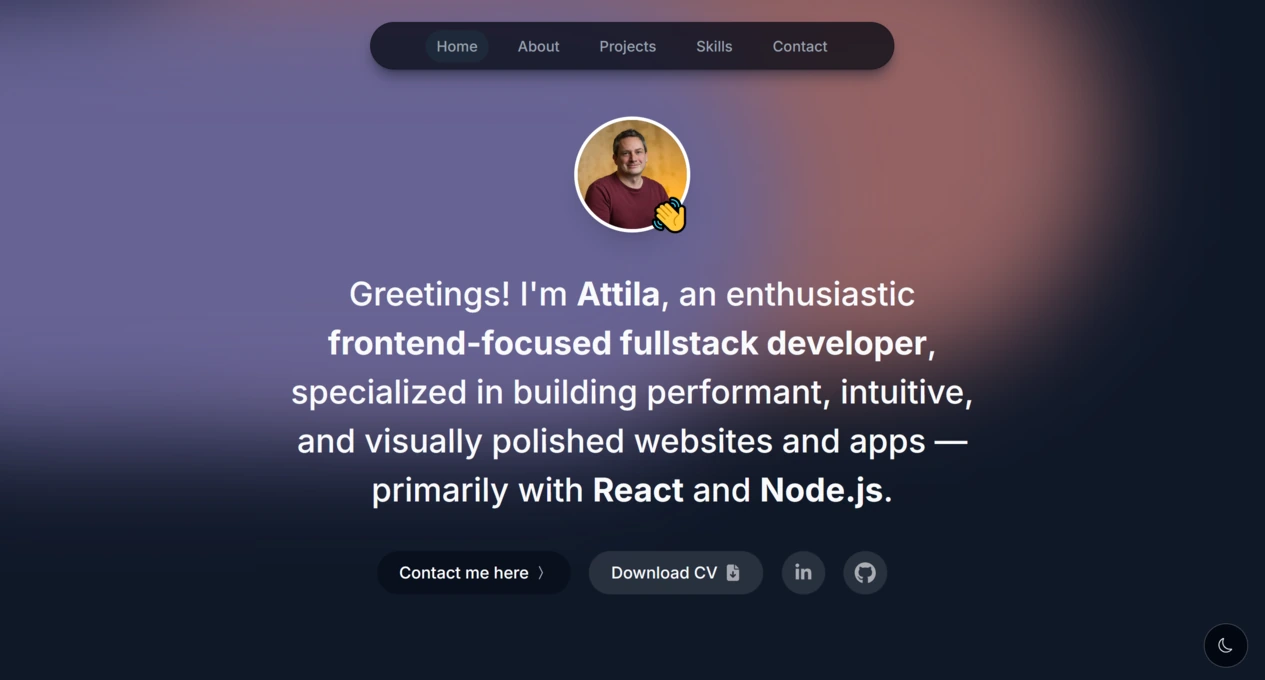 Screenshot of Portfolio v2
