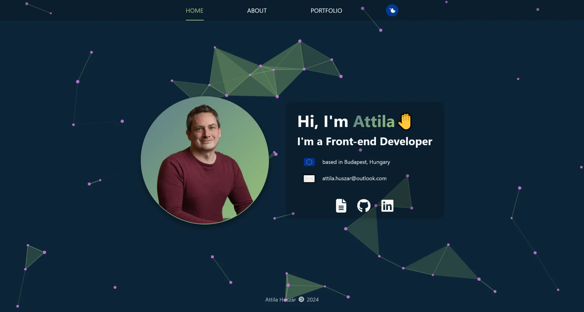 Screenshot of Portfolio v1